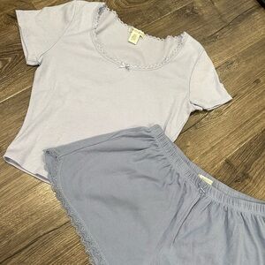 Lightweight waffle lounge set